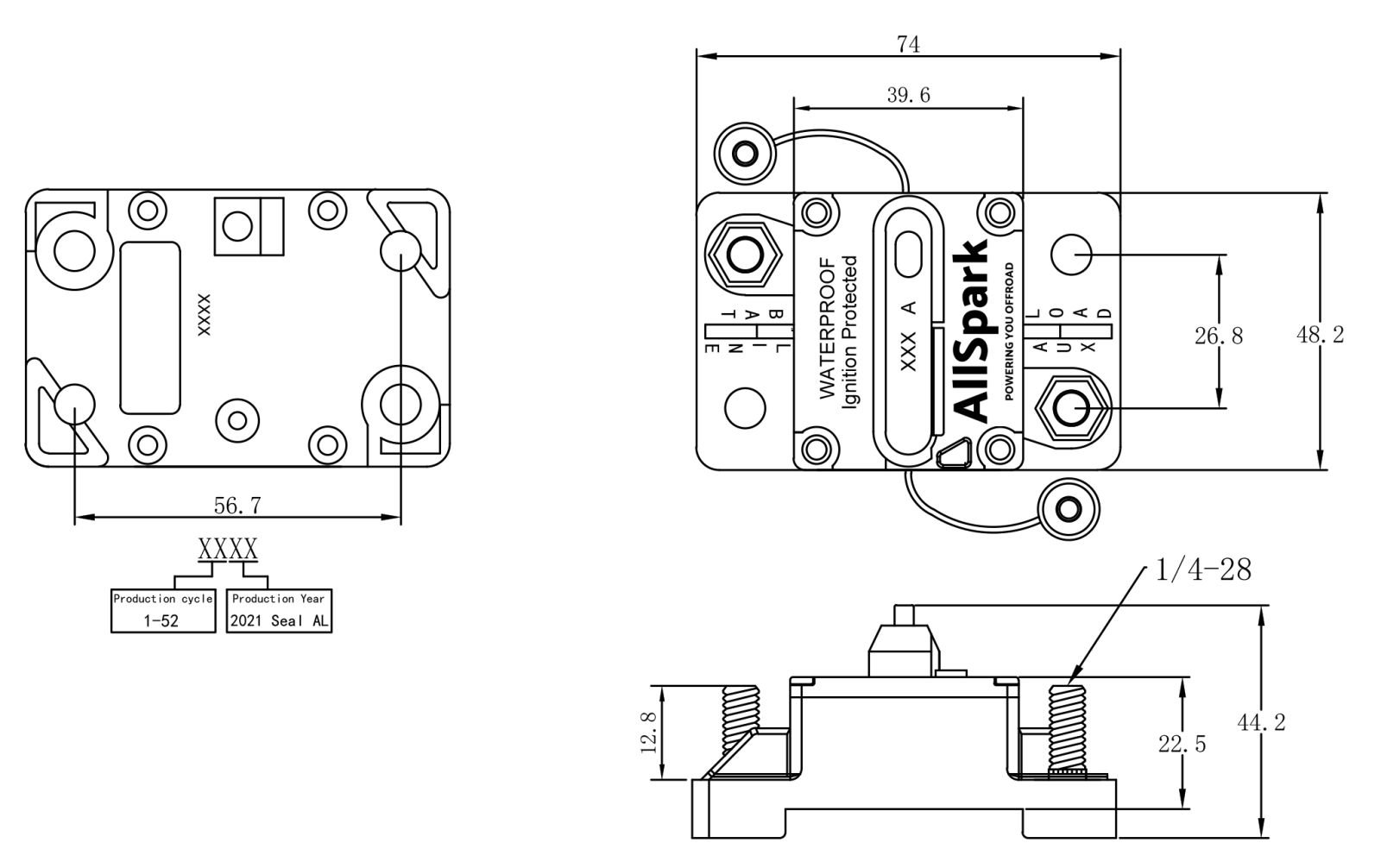 Circuit Breakers Surface Mount 200A Offroad Living